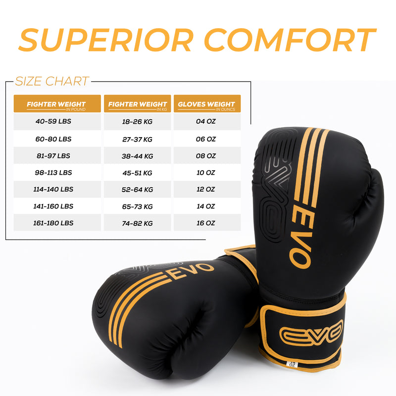 EVO Fitness Golden Boxing Gloves and Focus Pads Deal - EVO Fitness