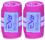 EVO Ladies Weightlifting wrist Support Wraps 18" Gym Straps Elasticated Bandages - EVO Fitness