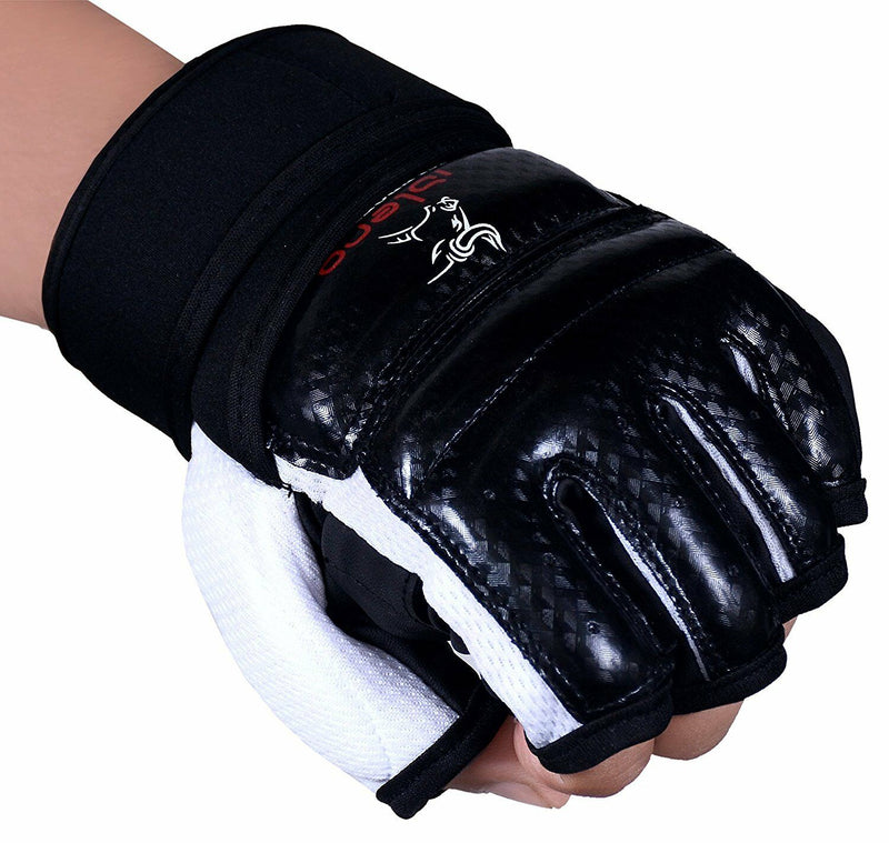 ISLERO Leather body combat GEL Gloves MMA Boxing Punch Bag Martial Arts Karate - EVO Fitness