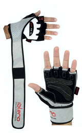 Islero Fitness Weightlifting Gloves Gym Straps GEL Wrist Wrap Cycling wheelchair - EVO Fitness