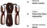 EVO Fitness Leather Skipping Rope (Multi Color)