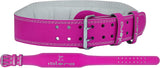 EVO 4" Pink Pure Leather Gym Belts