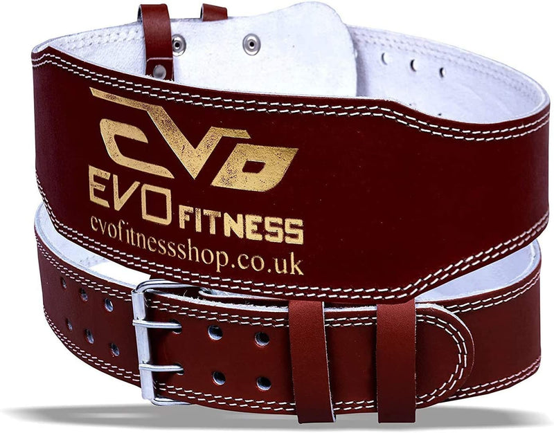 EVO 6" Brown Pure Leather Gym Belts
