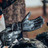 ISLERO Leather Thermal Winter Motorbike Gloves