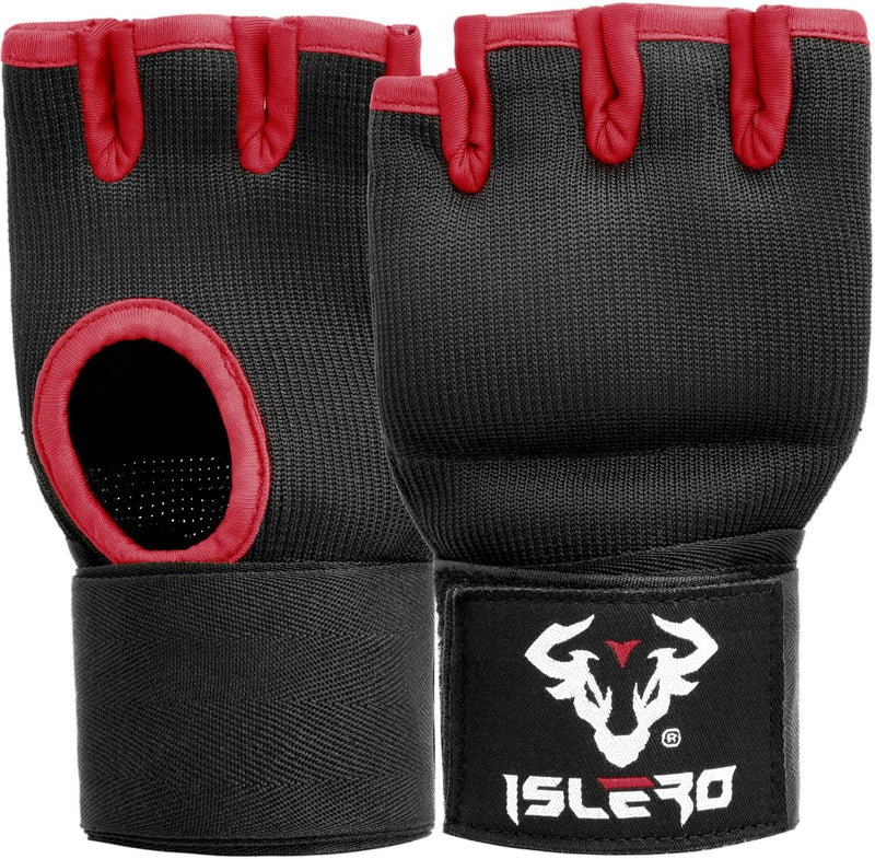 Islero New Gel Gloves Red boxing 93cm Quick Long wrist straps