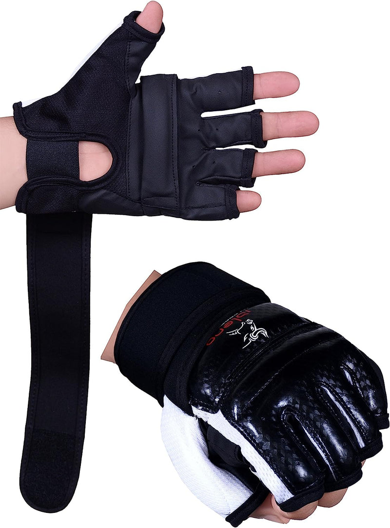 ISLERO Leather body combat Black GEL Gloves