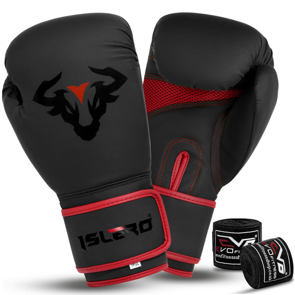 Islero The Bull Series Red Boxing Gloves