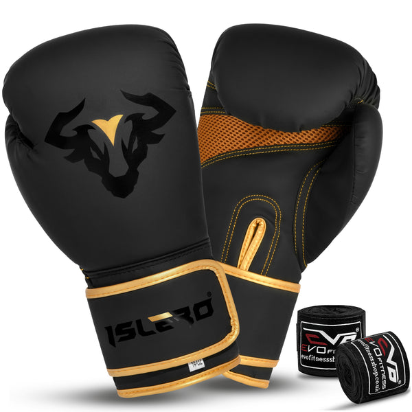 Islero The Bull Series Golden Boxing Gloves