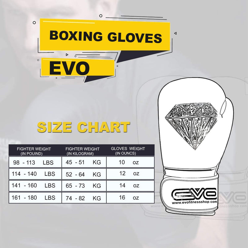 EVO Maya Leather Boxing Gloves - EVO Fitness