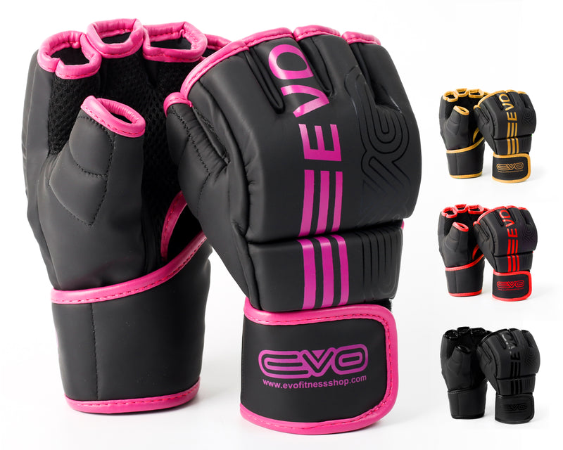 EVO Fitness Matte Pink MMA Gloves - EVO Fitness