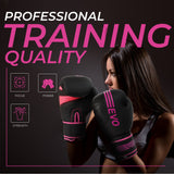 EVO Fitness Pink Boxing Gloves and Focus Pads Deal - EVO Fitness