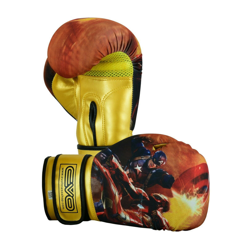EVO KIDS CAPTAIN AMERICA BOXING GLOVES - EVO Fitness