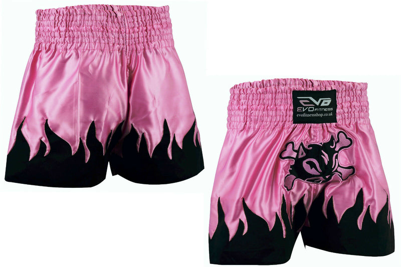 EVO Women Muay Thai Shorts Girls MMA Kick Boxing Martial Arts Ladies Fight Gear - EVO Fitness