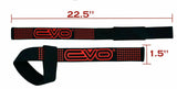 EVO Weight Lifting Gym Straps Training Gel Padded Hand Bar Wrist Support Wraps - EVO Fitness