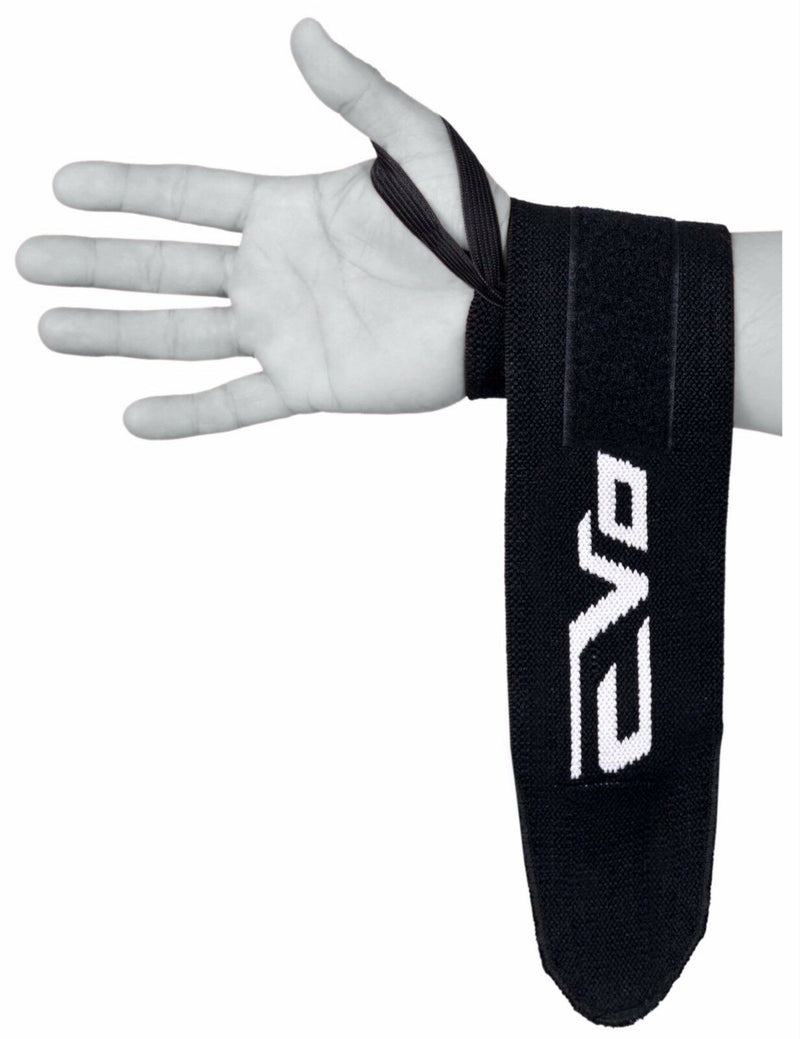 EVO Weightlifting wrist Support Wraps 18" Gym Straps Elasticated Bandage Fitness - EVO Fitness