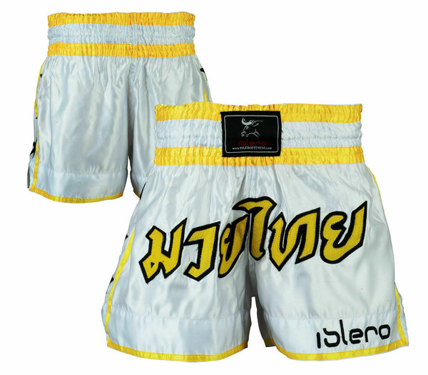 ISLERO Muay Thai Shorts MMA Kick Boxing Grappling Martial Arts Cage Fight UFC - EVO Fitness