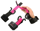 ISLERO Weightlifting Hook Gym Straps Neoprene Gel wrist Support Wraps Grips Pair - EVO Fitness