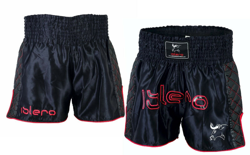 Islero Red Muay Thai Fight Shorts MMA Kick Boxing Grappling Martial Arts Gear UFC H - EVO Fitness