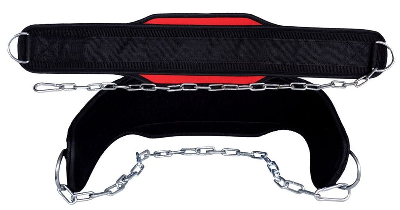 EVO Weight Lifting dipping belt Neoprene Gym Pull Up Back Support GEL Dip Chains - EVO Fitness