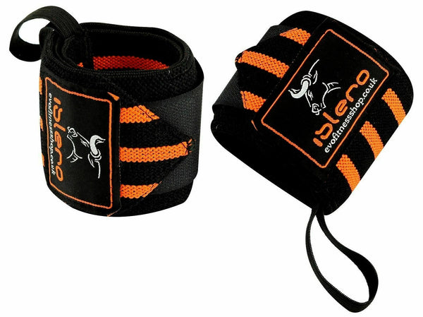 EVO 18" Gym Straps Weightlifting wrist Support Wraps Elasticated Bandage Fitness - EVO Fitness