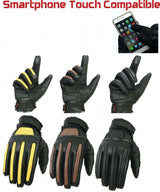 EVO All Weather Pure Leather Motorbike Gloves motorcycle Bike Working Wheelchair - EVO Fitness