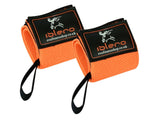 ISLERO Extra comfy 18" Weightlifting wrist Support Wraps Elasticated Gym Straps - EVO Fitness